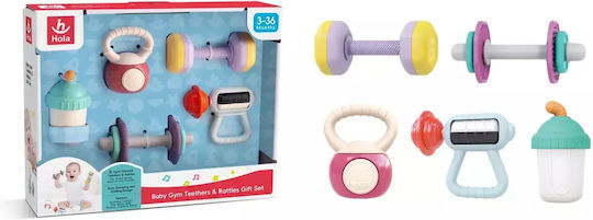 Hola Toys Teething Rattle from Plastic for 3 Months+