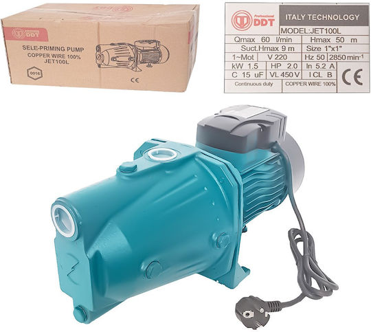 Oberflächenpumpe Ddt Jet100l 1500 W Gusseisen 100% Kupferwicklung