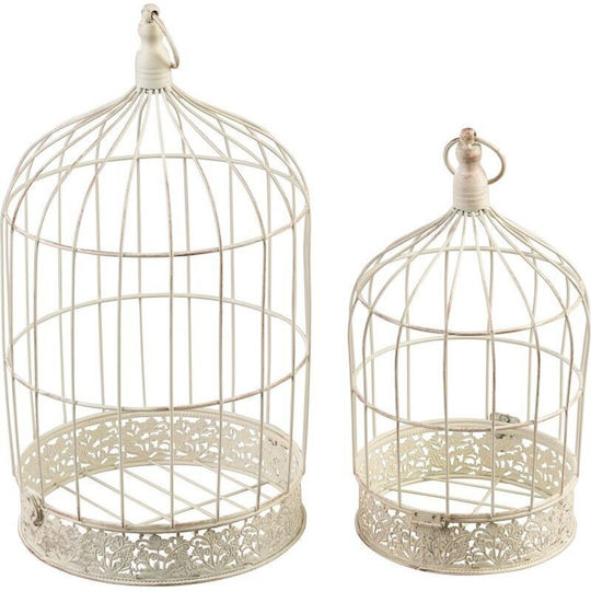 Set 2 Decorative Bird Cages Garden Decoration Magichome