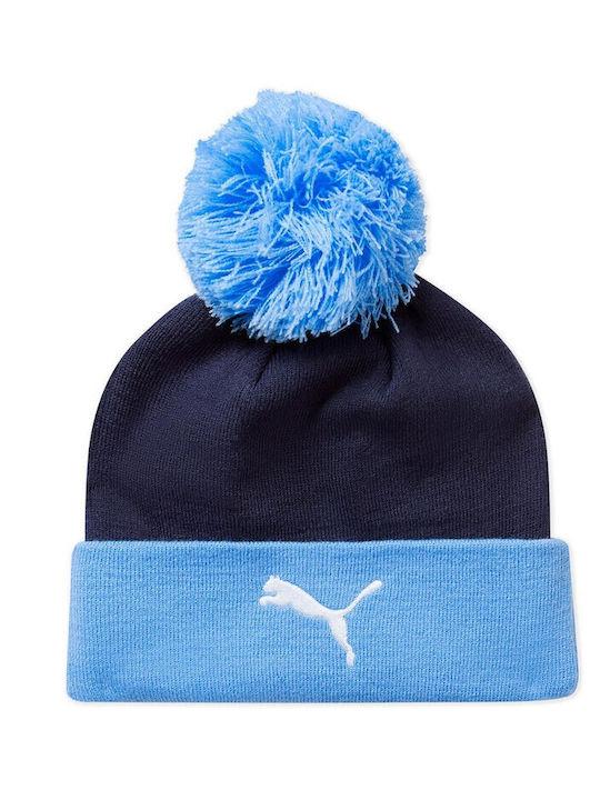 Pom Pom Beanie Ανδρικός Σκούφος Πλεκτός σε Μπλε χρώμα