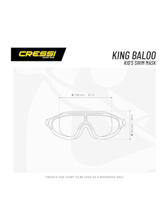 CressiSub King Baloo Γυαλιά Κολύμβησης Παιδικά Μπλε