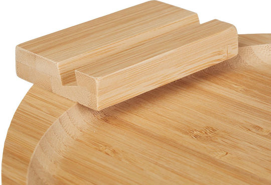 Relaxdays Бамбуков Поднос за сервиране в Кафяв Цвят 12x30x30см 10045698 1бр