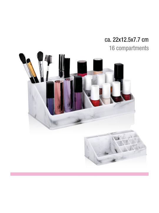 ArteLibre Cosmetics Organizer with 16 Compartments 22x12.5x7.7cm