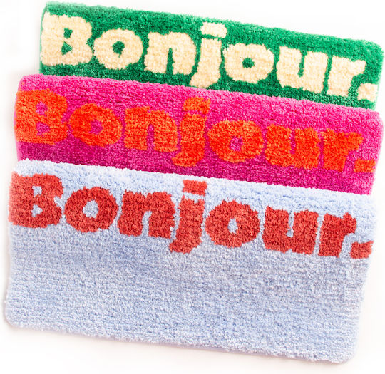 Светлосиня постелка за баня Bonjour