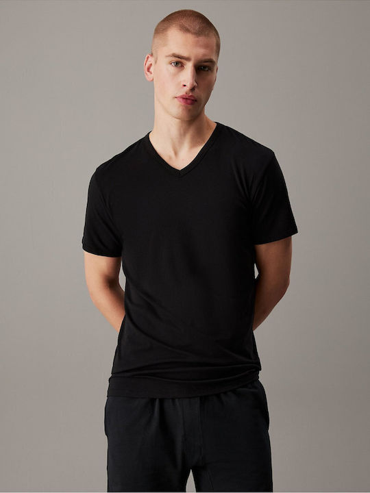 Men's Undershirts Short-sleeved Black, Grey Heather, White 3Pack