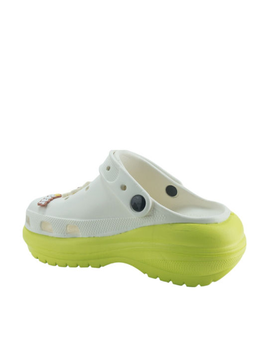 Jomix Damen Holzschuhe Lime Grüne
