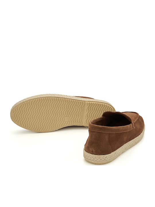 Wildleder Herren Mokassins in Braun Farbe