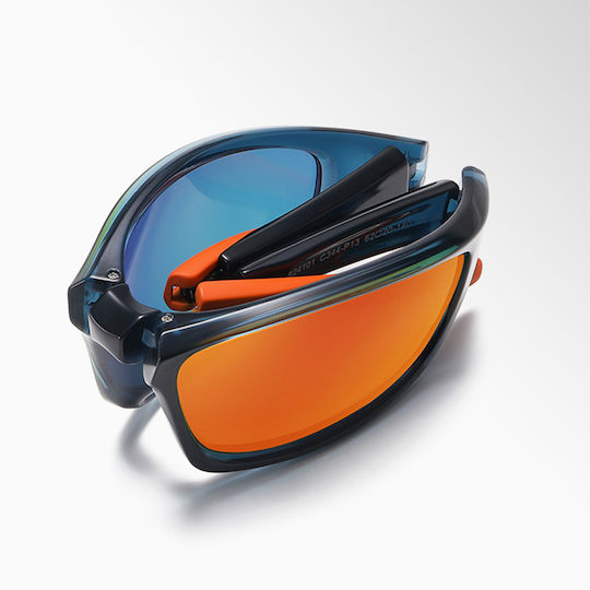 Techsuit Γυαλιά Ποδηλασίας 24101 με Μαύρο Σκελετό και Polarized Φακούς