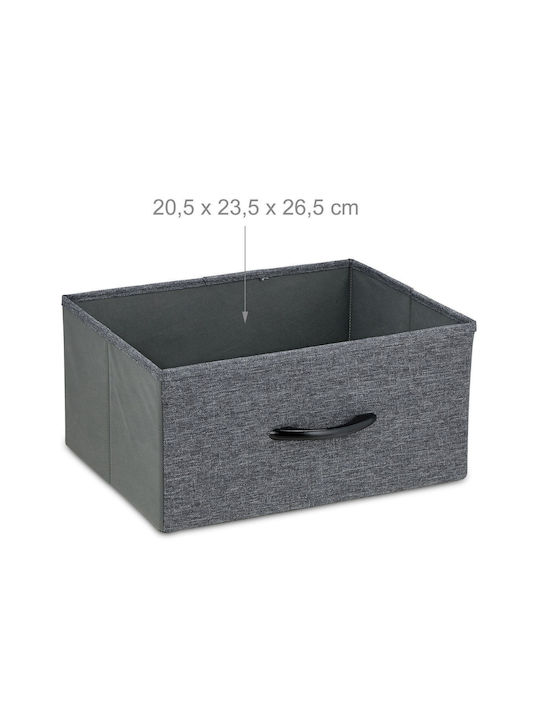 Sertar de depozitare din metal și material textil cu 6 sertare L80xW30xH63buc