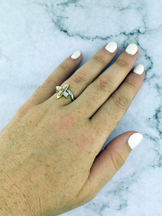 Antwnakakis Ring made of White gold 14K