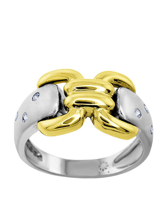 Antwnakakis Дамски Пръстен от Бяло злато 14K