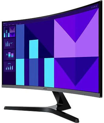 Samsung Essential Monitor S3 27D392 VA Curved Monitor 27" FHD 1920x1080 with Response Time 4ms GTG Silver