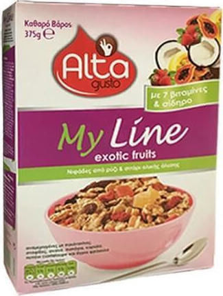 Alta Gusto Δημητριακά Δημητριακά My Line Exotic Fruits 375gr