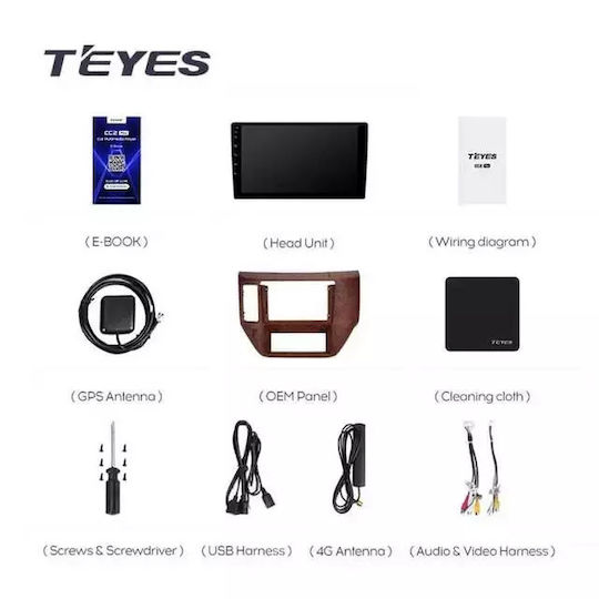 Teyes Cc3 2k Navigație Auto Nissan Patrol Y61 2004-2021 4+64gb 9.5" Qled Octa-core 2ghz Android 4g Bluetooth 5.1 Dsp