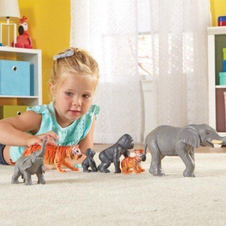 Learning Resources Jumbo Mummy & Baby Figurine Jungle Animals Ler0839