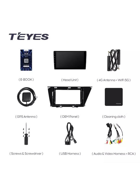 Teyes Ηχοσύστημα Αυτοκινήτου για Kia Niro 2016-2019 (Bluetooth/USB/WiFi/GPS/Apple-Carplay/Android-Auto) με Οθόνη Αφής 9"