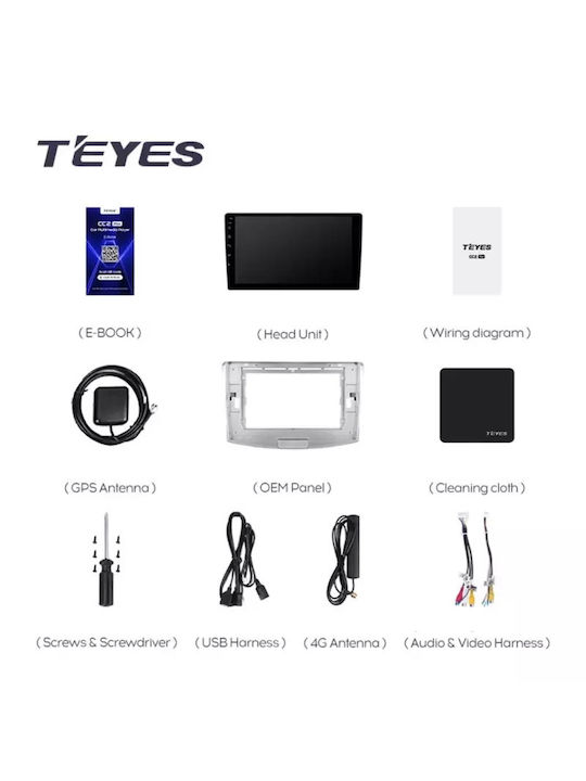 Teyes Ηχοσύστημα Αυτοκινήτου για Volkswagen Passat CC 2008-2016 (Bluetooth/USB/WiFi/GPS/Apple-Carplay/Android-Auto) με Οθόνη Αφής 10.2"