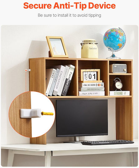 Vevor Desktop-Bücherregal Holz Desktop-Aufbewahrungsorganizer 1-stufig Büro & Zuhause