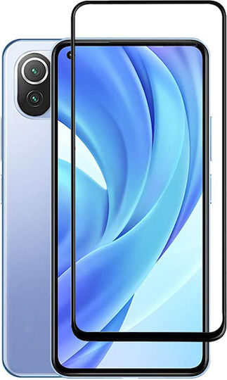 5D Black Пълно лепило Закалено стъкло за цялото лице (Xiaomi Mi 11 Lite / 11 Lite 5G / 11 Lite 5G NE)