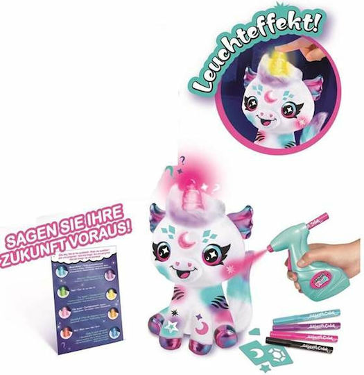Barbie Animăluț Canal Toys Airbrush Plush Cosmic Unicorn din Țesătură cu lumină pentru 6++ Luni