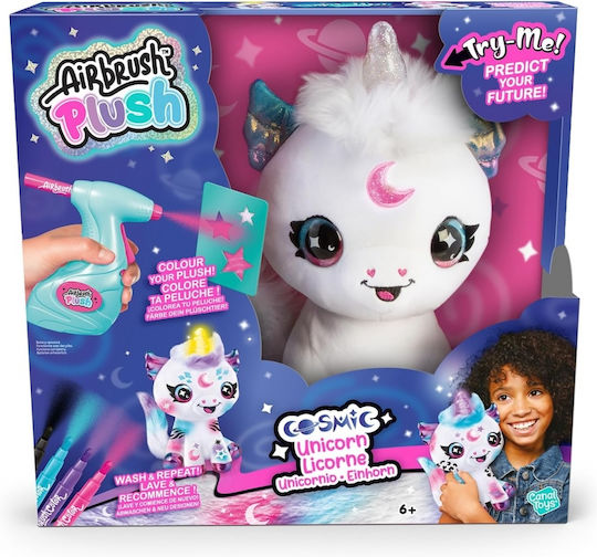 Barbie Animăluț Canal Toys Airbrush Plush Cosmic Unicorn din Țesătură cu lumină pentru 6++ Luni