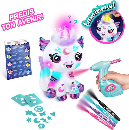 Barbie Animăluț Canal Toys Airbrush Plush Cosmic Unicorn din Țesătură cu lumină pentru 6++ Luni