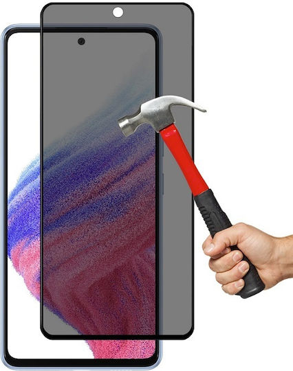 5G 9D Adeziv complet Full Face Tempered Glass Negru (Galaxy A53)