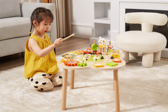 Viga Toys Τραπεζάκι Δραστηριοτήτων από Ξύλο με Μουσική και Ήχους για 12+ Μηνών