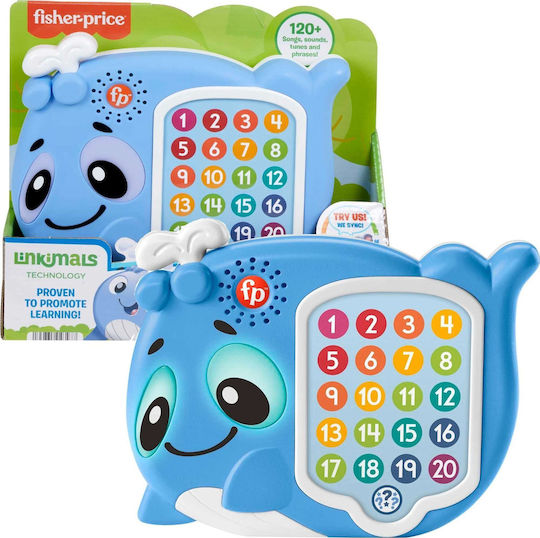 Fisher Price Jucărie pentru Bebeluși Interactive Whale Linkimals cu muzică pentru 18++ Luni