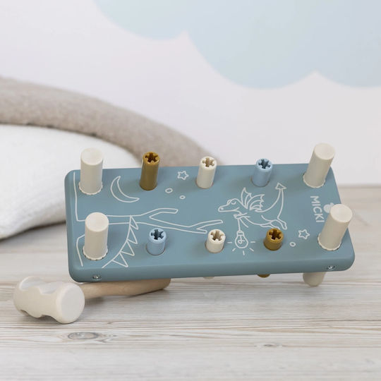 Micki Hammer Toy made of Wood for 12++ Months