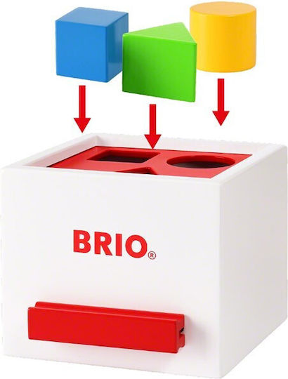 Brio Toys Shape Sorting Toy Sorting Box made of Wood for 12++ Months