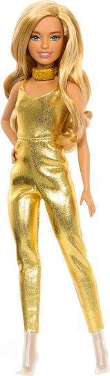 Barbie Fashionistas Doll Fashionistas 222, with Gold Jumpsuit and Blonde Hair for 3+ years+ Years