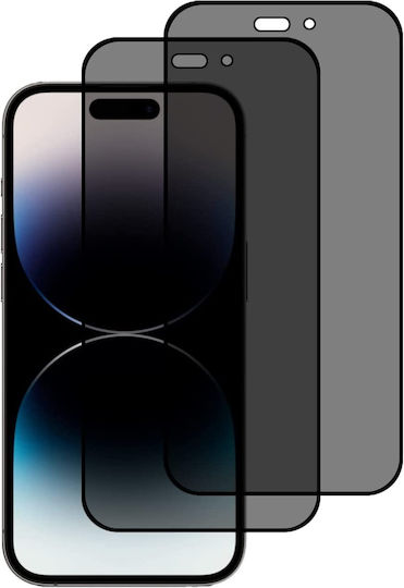 Privacy Full Face Tempered Glass Black (iPhone 14 Plus / 13 Pro Max)