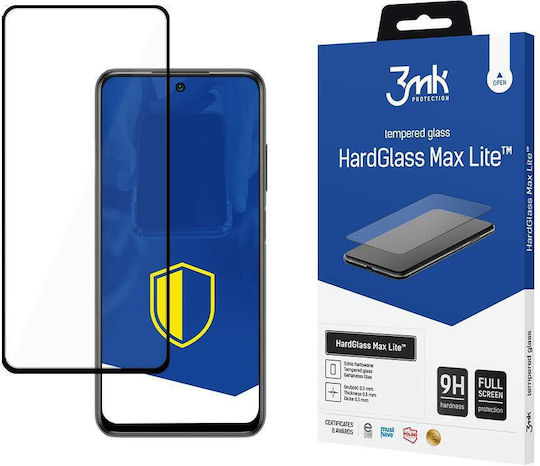3MK Hardglass Max Lite Full Face Tempered Glass (Redmi Note 10 / 10s / Poco M5s)