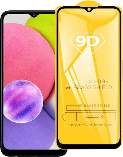 9Η 5D Full Face Tempered Glass Black (Galaxy A03s)