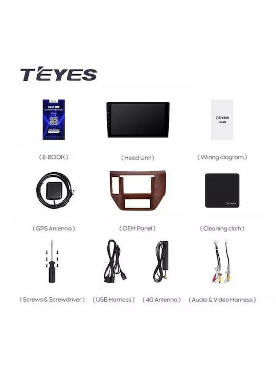 Navigație Auto Teyes Cc3 2k pentru Nissan Patrol Y61 2004-2021 4+32GB 9.5" QLED Octa-core 2GHz Android 4G Bluetooth 5.1 DSP