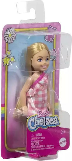 Barbie Celsi And Friends Păpușă Chelsea Rochie roz în carouri pentru 3+ ani+ Ani (Diverse modele) 1 buc