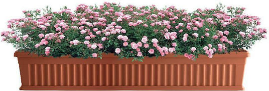 Bama Кутия за саксии Пластмаса Light Terracotta 40x18.5x16.5см.