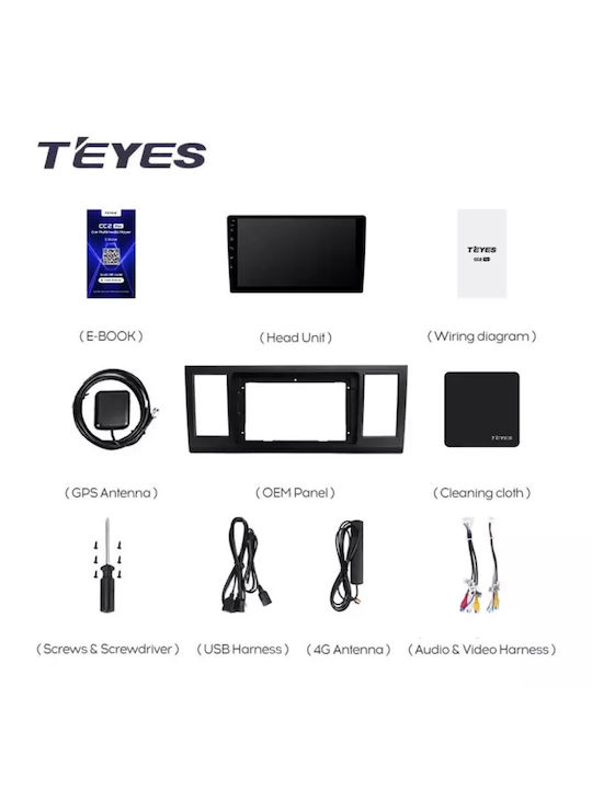 Teyes Sistem Audio Auto pentru Skoda Rapid Volkswagen Transportator Dodge Călătorie 2015-2020 (Bluetooth/USB/WiFi/GPS/Apple-Carplay/Android-Auto) cu Ecran Tactil 9"