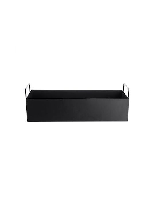Butlers Planter Box Metallic Black 45x17cm.