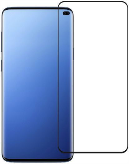 ObaStyle 3D Vollflächig gehärtetes Glas Schwarz (Galaxy S10+)