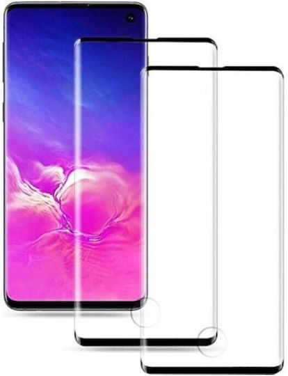 ObaStyle 3D Vollflächig gehärtetes Glas Schwarz (Galaxy S10+)