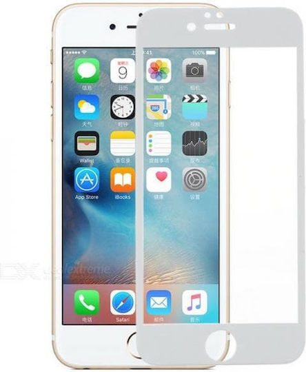 3D Full Face Tempered Glass White (iPhone 6 / 6S Plus)