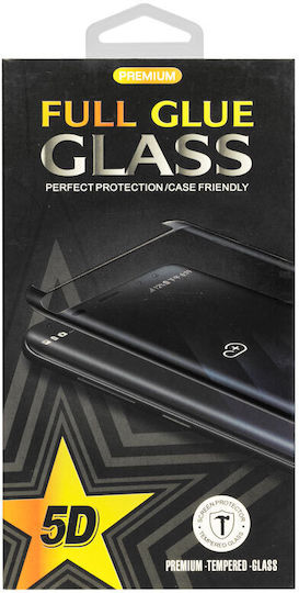 Full Glue Full Face Tempered Glass Μαύρο (Galaxy S8+)