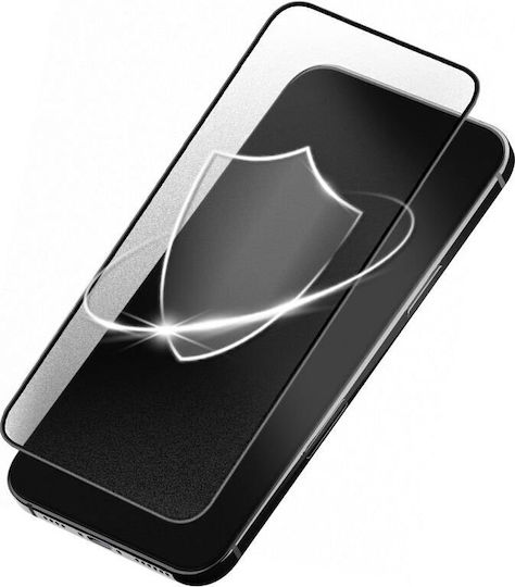 Ματ Tempered Glass Μαύρο (iPhone 15 Plus / 16 Plus)