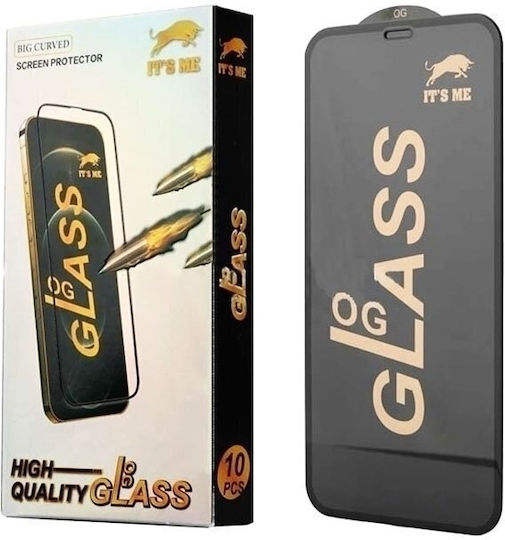 Og Adeziv complet Full Face Tempered Glass Negru (Redmi Note 12 Pro+)