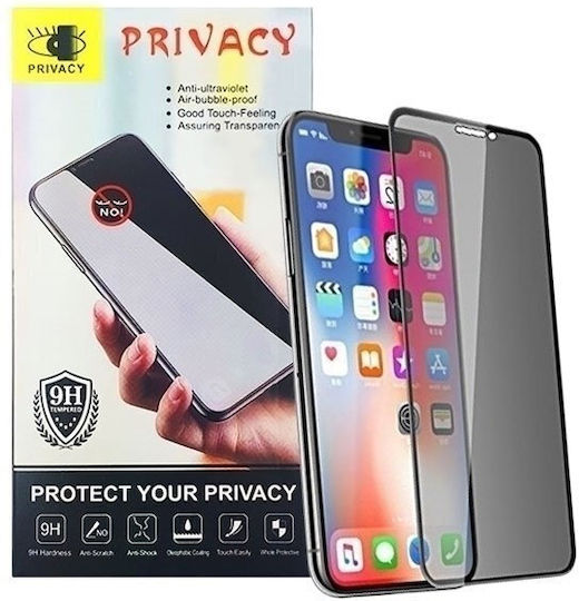 Hts Privacy Full Cover Full Glue Tζαμάκι Προστασίας Οθόνης Samsung Galaxy S23 Plus
