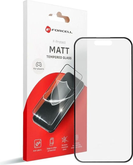 Ματ Tempered Glass Μαύρο (iPhone 14 Pro Max)