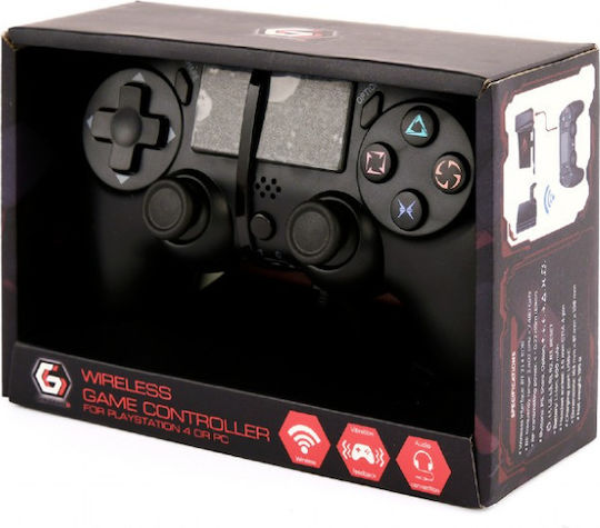 Gembird JPD-PS4BT-01 Kabellos Gamepad für PC / PS4 Schwarz