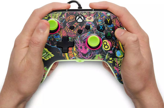 PowerA Advantage Ενσύρματο Gamepad για PC / Xbox One / Xbox Series Fortnite Glow